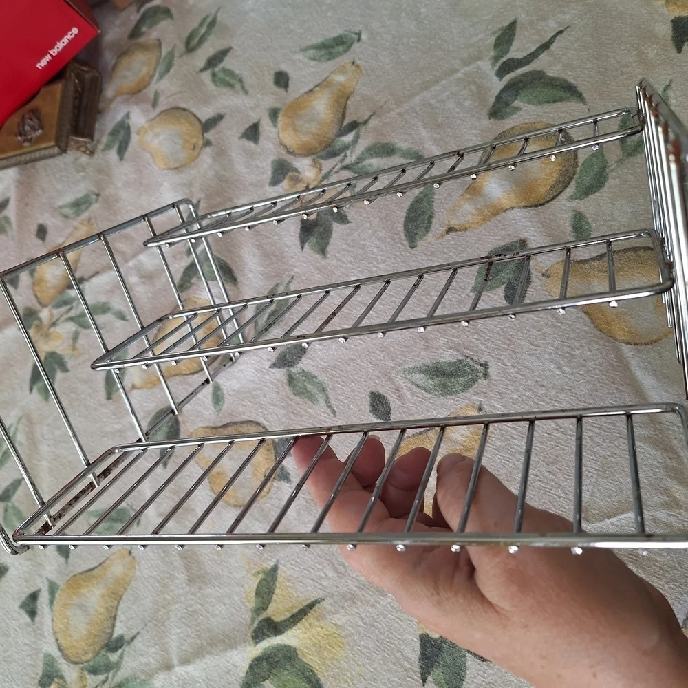 Chrome Metal Spice Rack